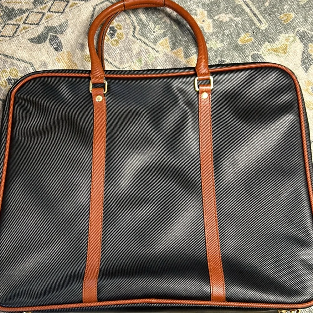 Vintage Bottega Veneta textured leather garment bag